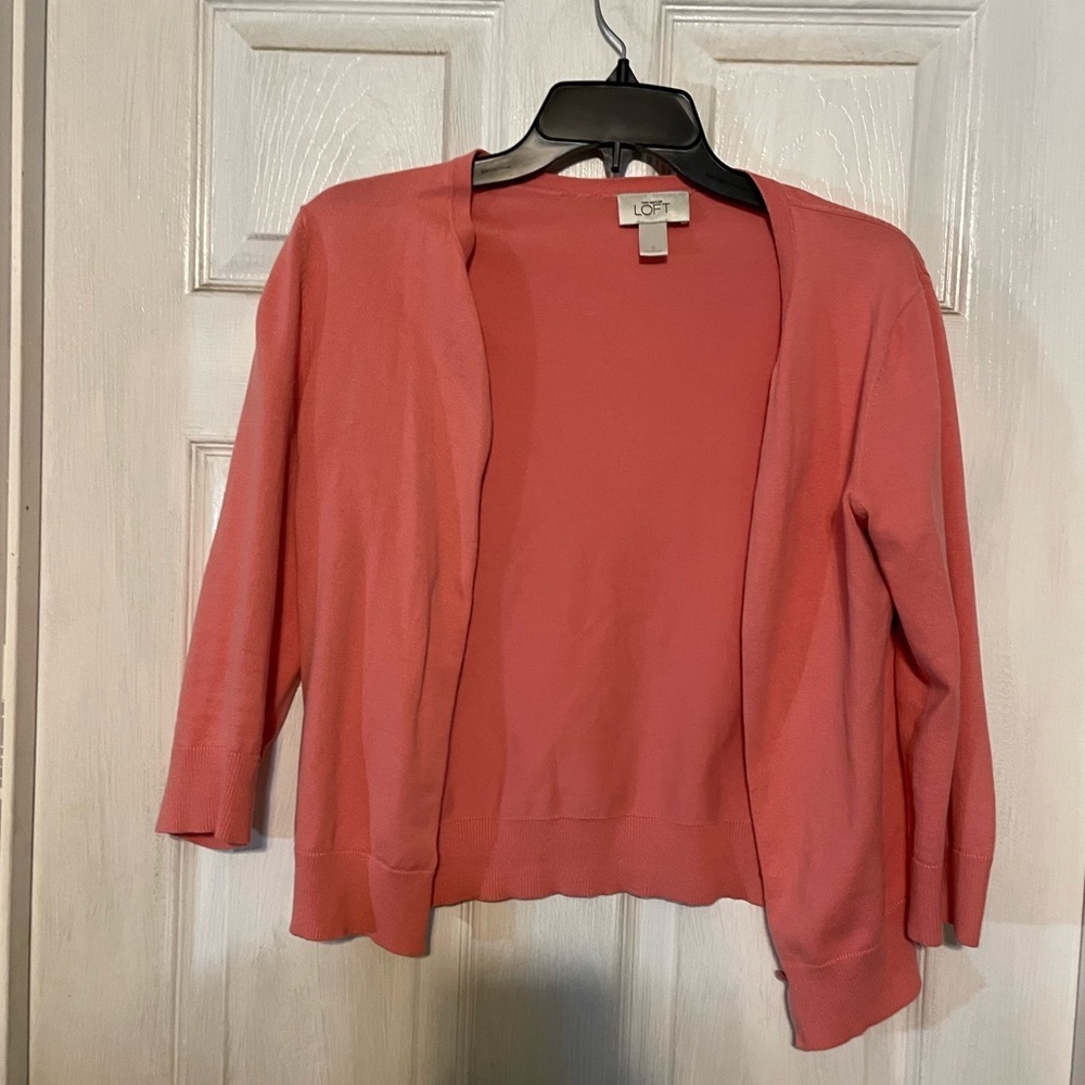 Peach loft cardigan